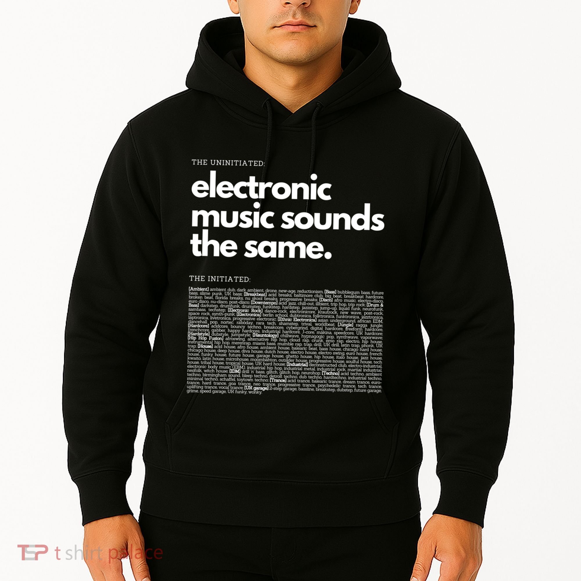 Electronic Music Genre Funny Techno Active Hoodie