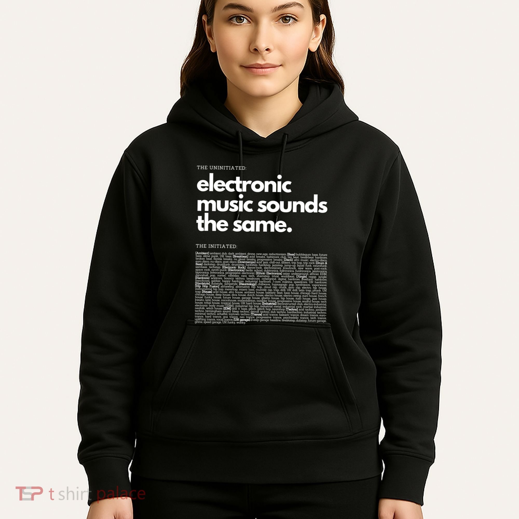 Electronic Music Genre Funny Techno Active Hoodie