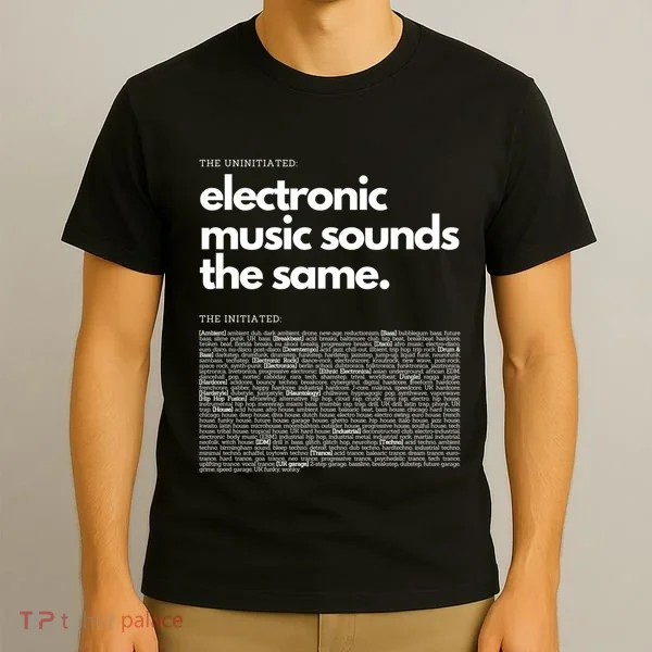 Electronic Music Genre Funny Techno Active T-Shirt
