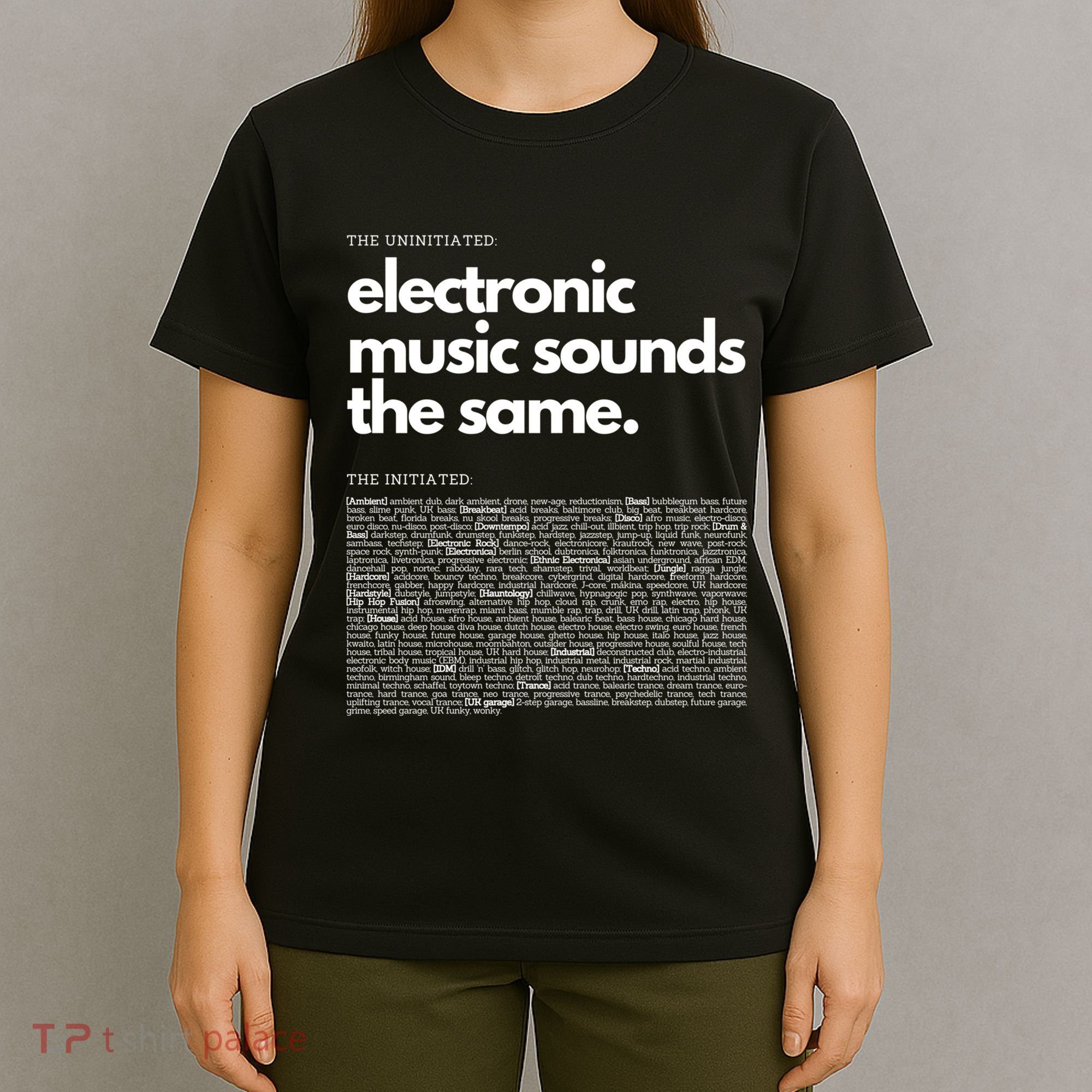 Electronic Music Genre Funny Techno Active T-Shirt
