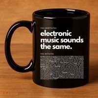 Electronic Music Genre Funny Techno Active 11oz C Handle Ceramic Mug thumb 4