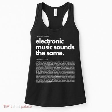 Electronic Music Genre Funny Techno Active Women's Tank Top