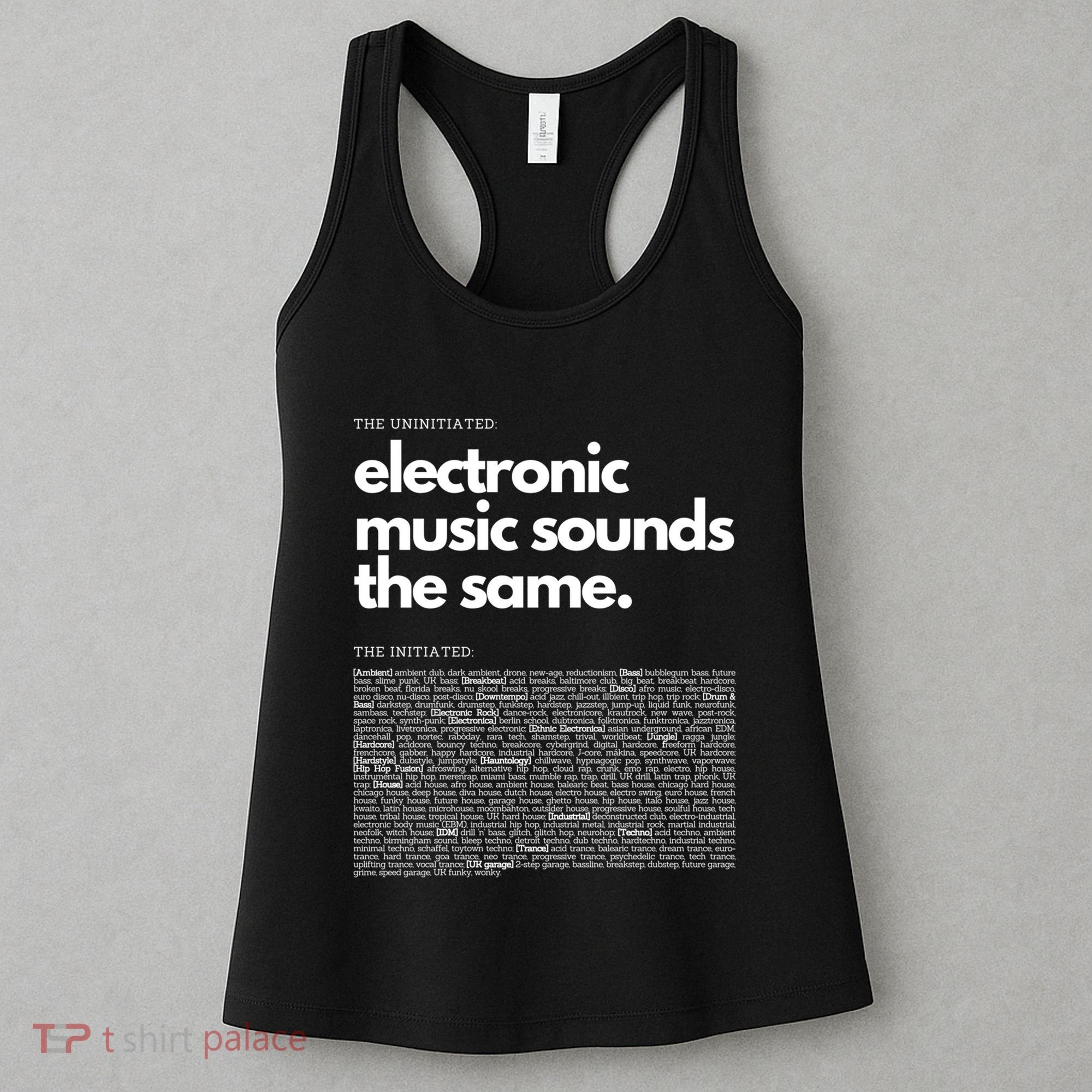 Electronic Music Genre Funny Techno Active Women's Tank Top