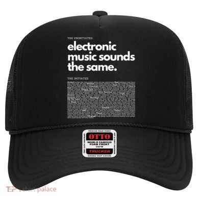 Electronic Music Genre Funny Techno Active Hat