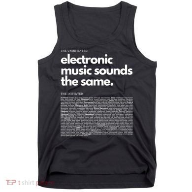 Electronic Music Genre Funny Techno Active Tank Top
