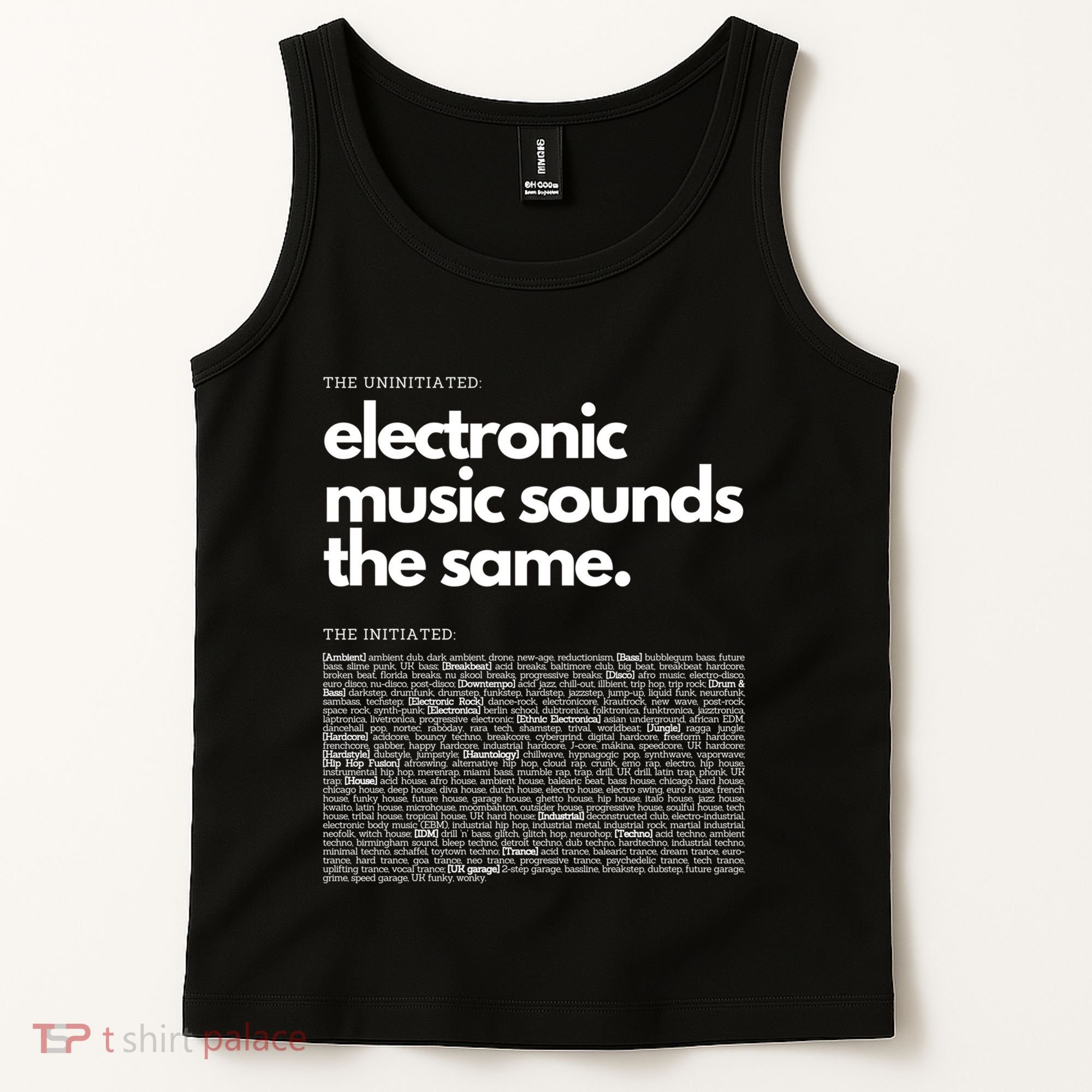 Electronic Music Genre Funny Techno Active Tank Top