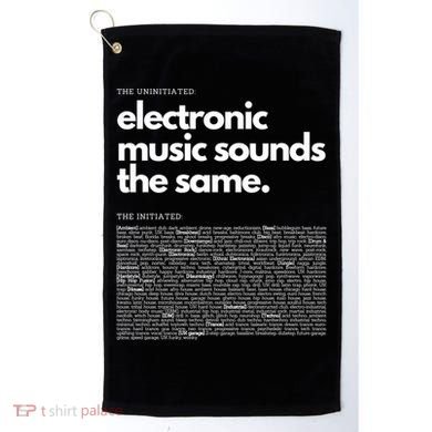 Electronic Music Genre Funny Techno Active Golf Towel