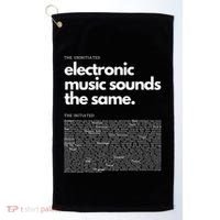 Electronic Music Genre Funny Techno Active Golf Towel thumb 0
