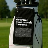 Electronic Music Genre Funny Techno Active Golf Towel thumb 2