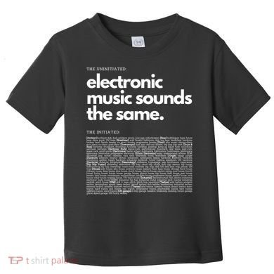 Electronic Music Genre Funny Techno Active Toddler T-Shirt