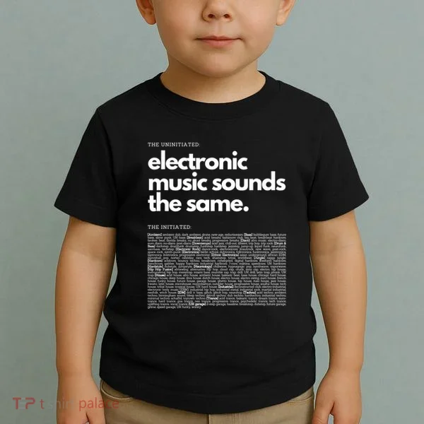Electronic Music Genre Funny Techno Active Toddler T-Shirt