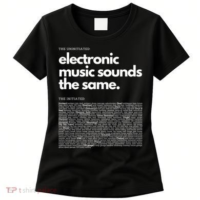 Electronic Music Genre Funny Techno Active Women's T-Shirt