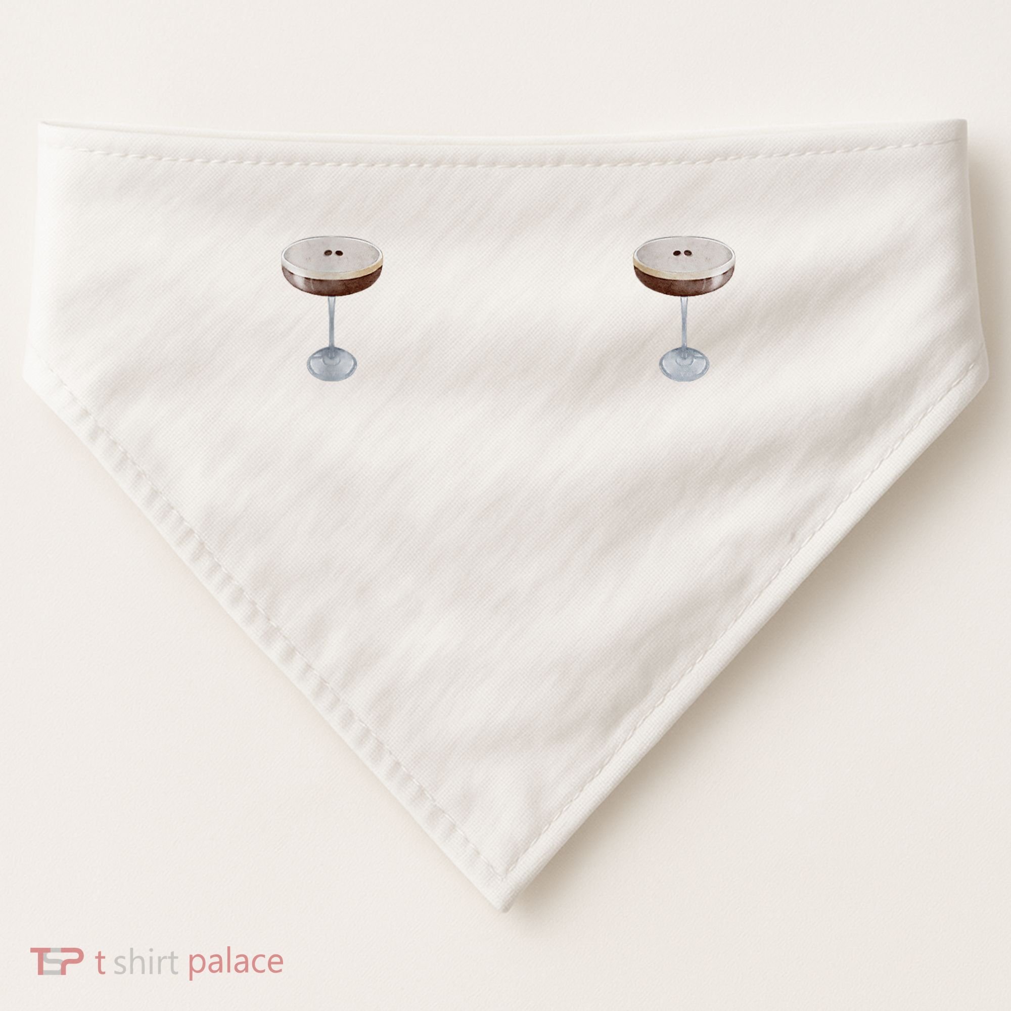 Espresso Martini Graphic USA-Made Doggie Bandana