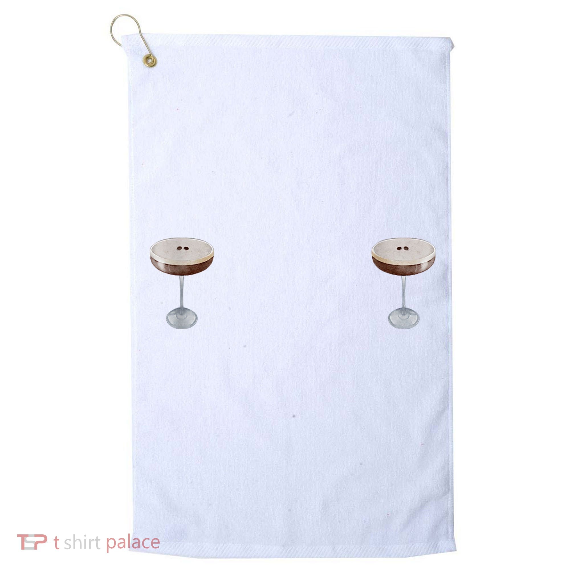 Espresso Martini Graphic Golf Towel