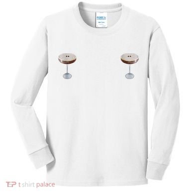 Espresso Martini Graphic Kids Long Sleeve Shirt