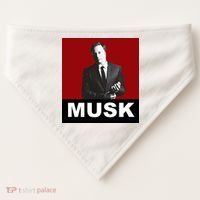 Elon Musk Gift USA-Made Doggie Bandana thumb 0