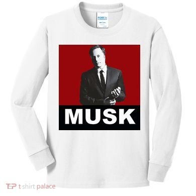 Elon Musk Gift Kids Long Sleeve Shirt