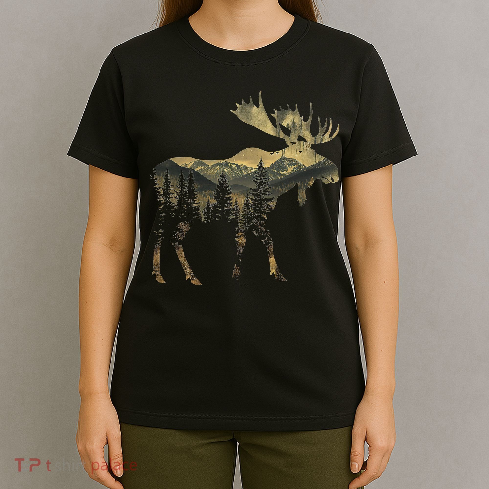 Elk Mountains Hiking Camping Alaska Nature Lovers T-Shirt