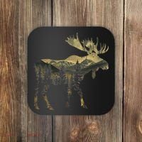 Elk Mountains Hiking Camping Alaska Nature Lovers Coaster thumb 0