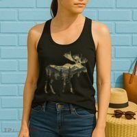 Elk Mountains Hiking Camping Alaska Nature Lovers Women's Tank Top thumb 2