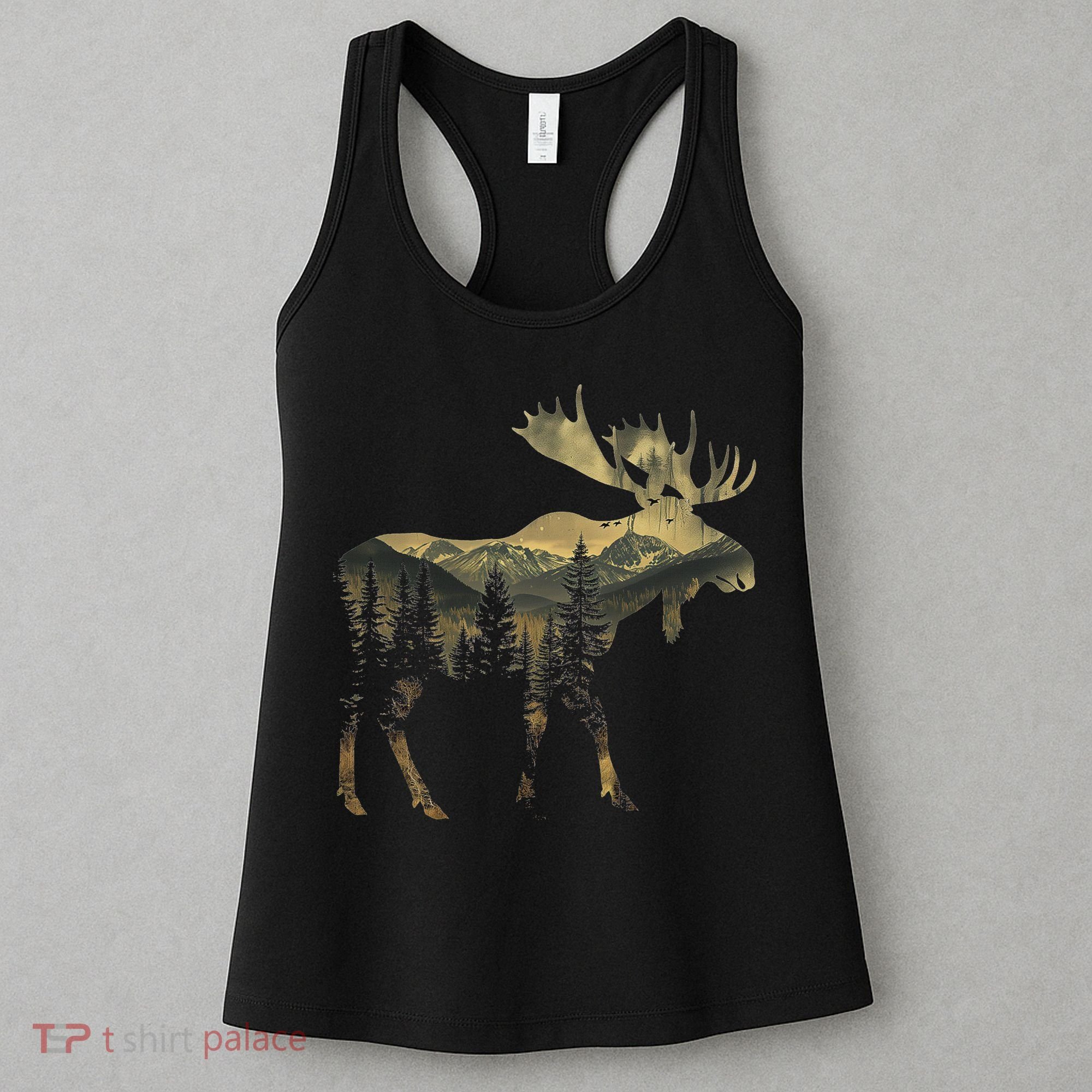 Elk Mountains Hiking Camping Alaska Nature Lovers Women's Tank Top