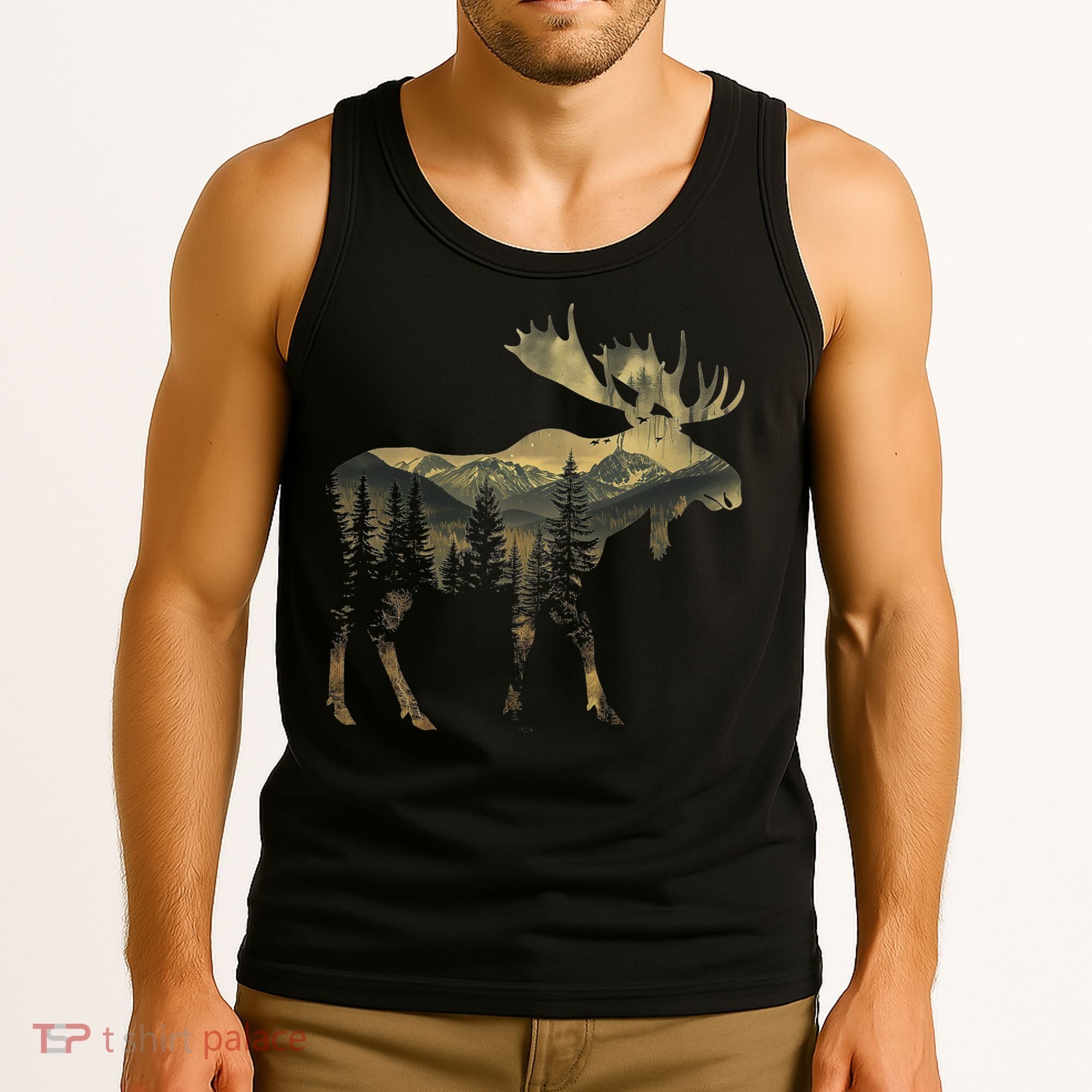 Elk Mountains Hiking Camping Alaska Nature Lovers Tank Top