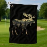 Elk Mountains Hiking Camping Alaska Nature Lovers Golf Towel thumb 1