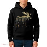 Elk Mountains Hiking Camping Alaska Nature Lovers Kids Hoodie thumb 4