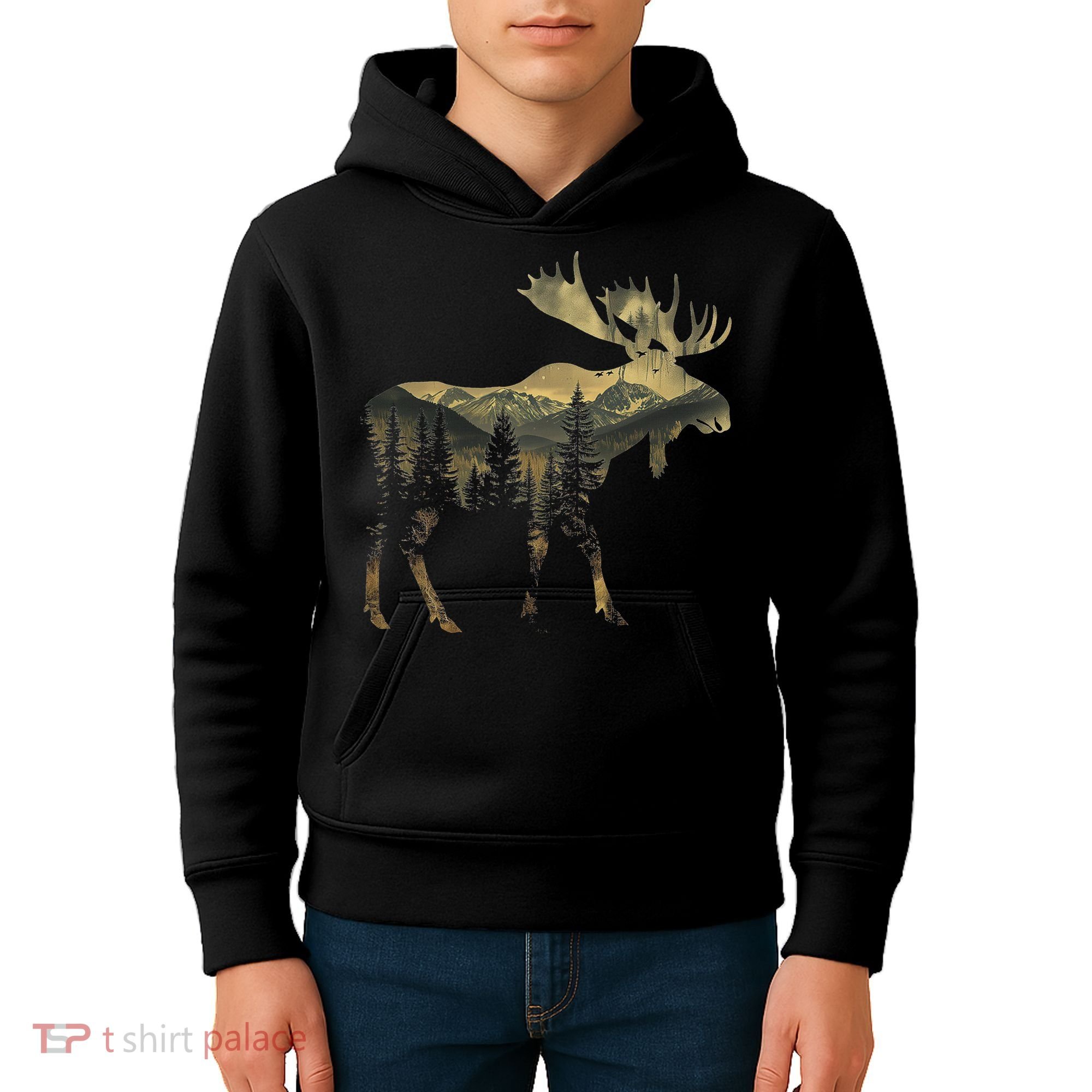 Elk Mountains Hiking Camping Alaska Nature Lovers Kids Hoodie