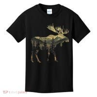 Elk Mountains Hiking Camping Alaska Nature Lovers Kids T-Shirt thumb 0