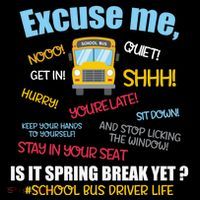 Excuse Me Is It Spring Break Yet? Funny School Bus Driver Cute Gift Women's Hoodie thumb 2