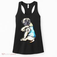 English Mastiff I Love Mom Funny English Mastiff Tattooed Women's Tank Top thumb 0