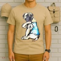 English Mastiff I Love Mom Funny English Mastiff Tattooed T-Shirt thumb 6