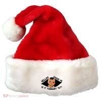 Excuse Me Is It February Yet Pregnancy Pregnant Mom To Be Santa Hat thumb 0
