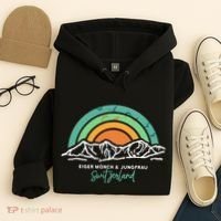 Eiger MöNch Jungfrau Eiger Monk Virgin Mountain Switzerland Hoodie thumb 4