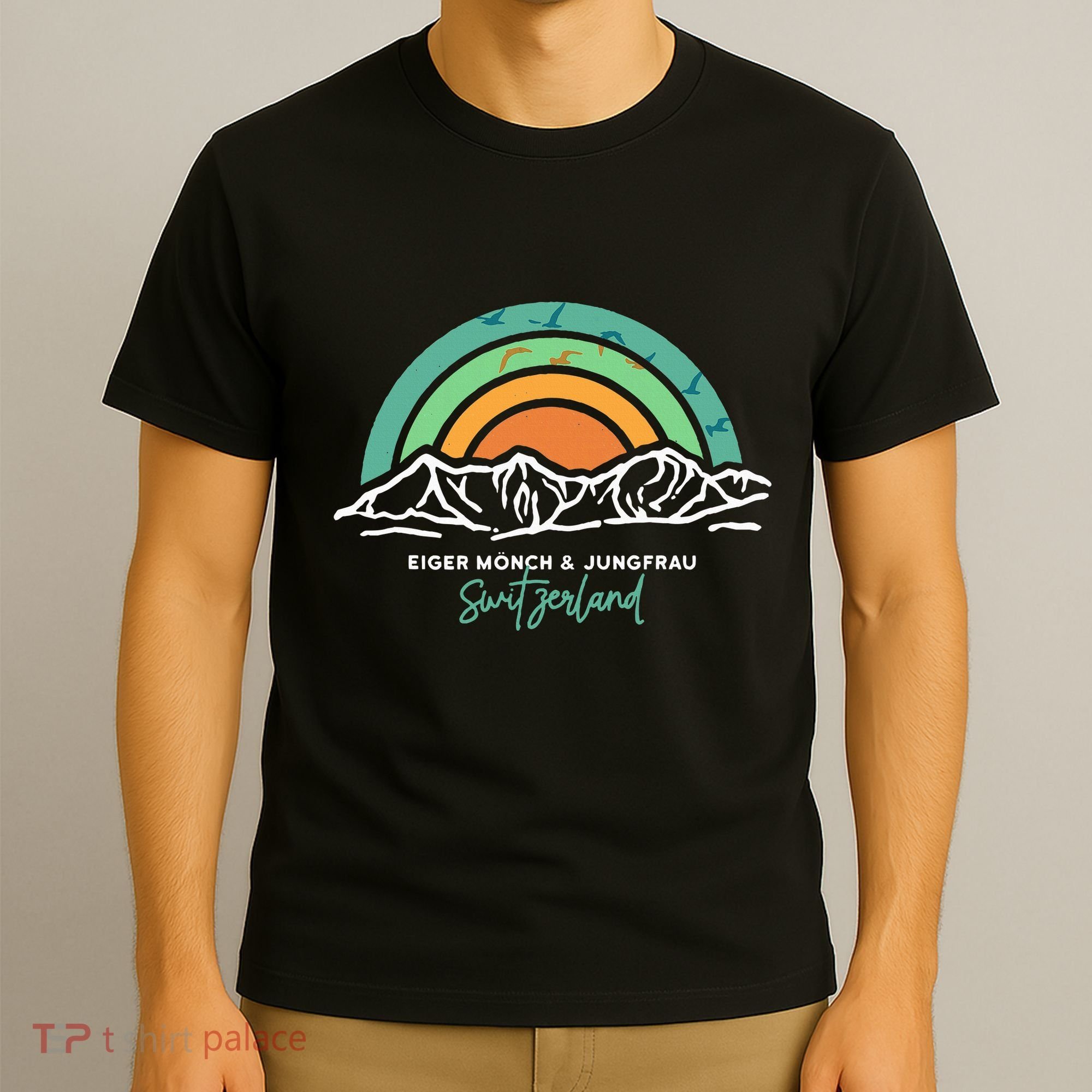 Eiger MöNch Jungfrau Eiger Monk Virgin Mountain Switzerland T-Shirt