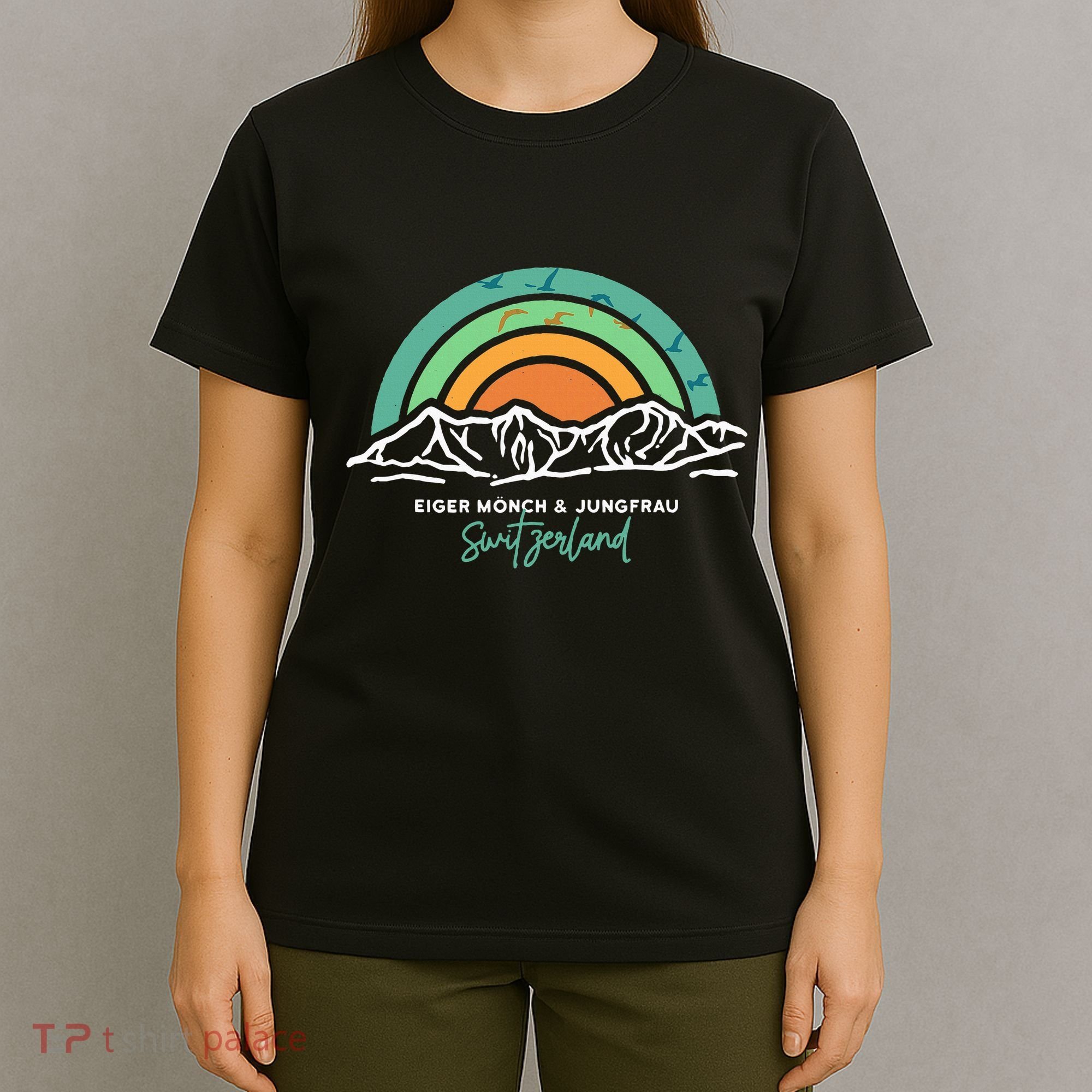 Eiger MöNch Jungfrau Eiger Monk Virgin Mountain Switzerland T-Shirt