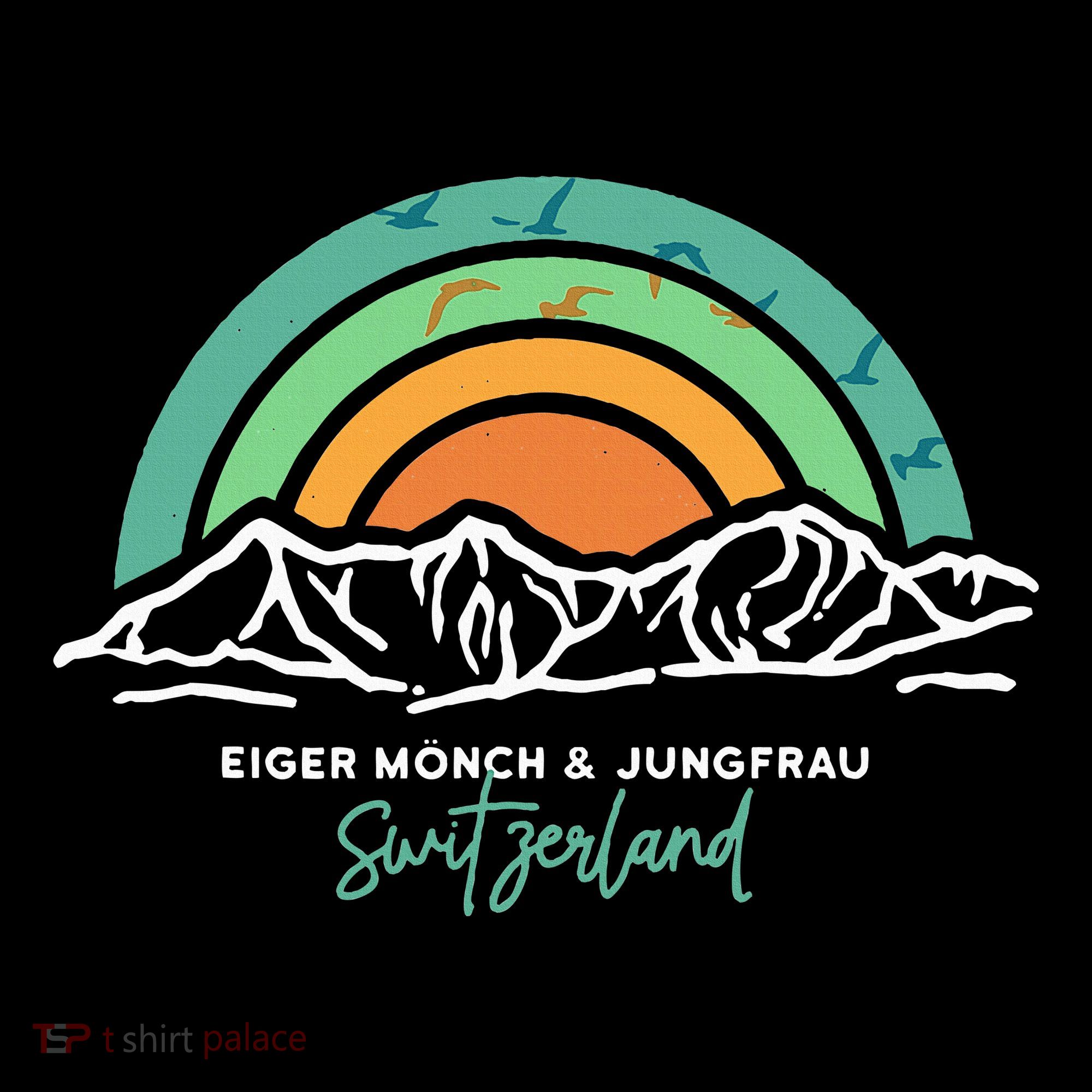 Eiger MöNch Jungfrau Eiger Monk Virgin Mountain Switzerland T-Shirt