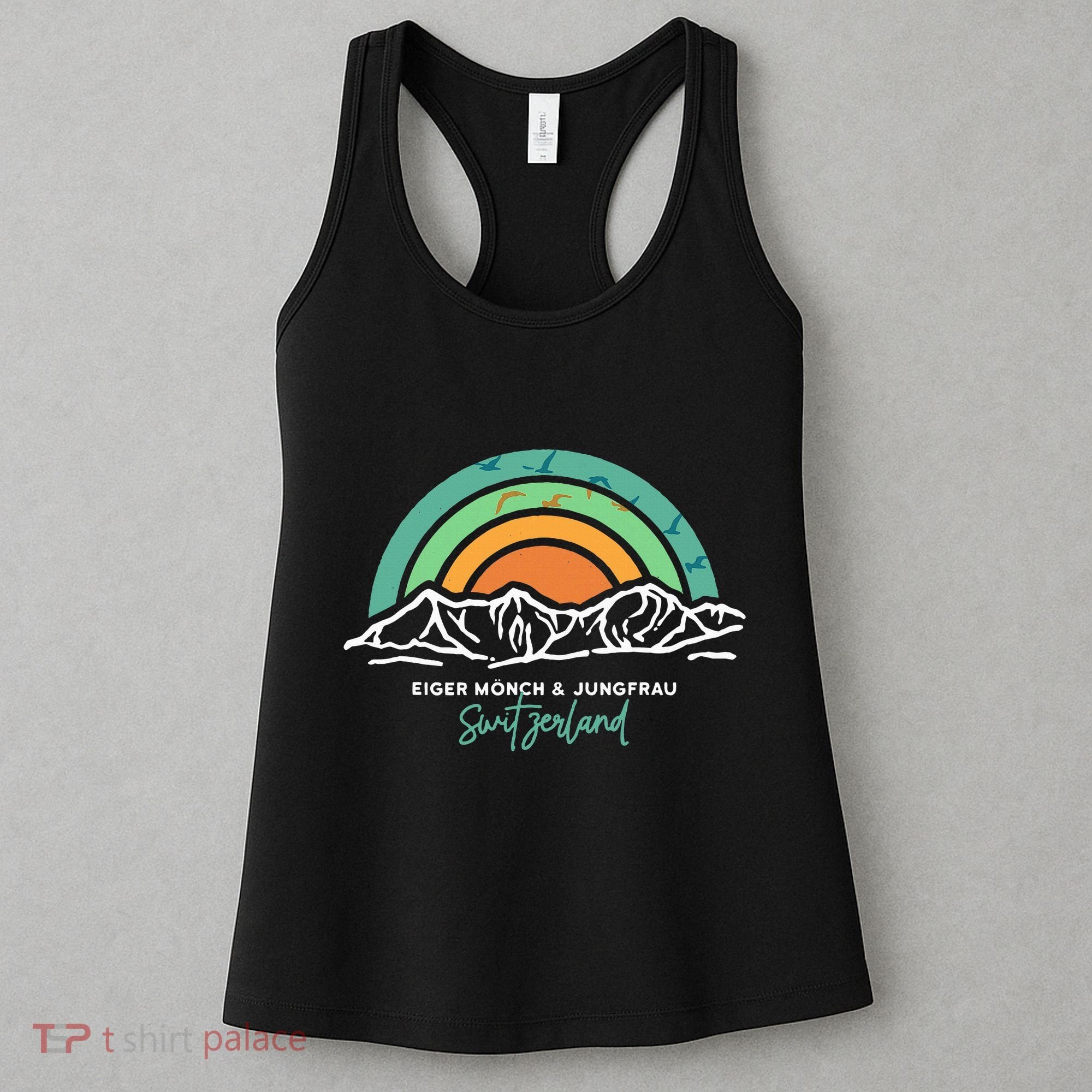 Eiger MöNch Jungfrau Eiger Monk Virgin Mountain Switzerland Women's Tank Top