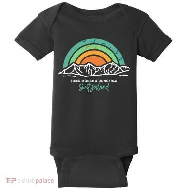 Eiger MöNch Jungfrau Eiger Monk Virgin Mountain Switzerland Baby Bodysuit