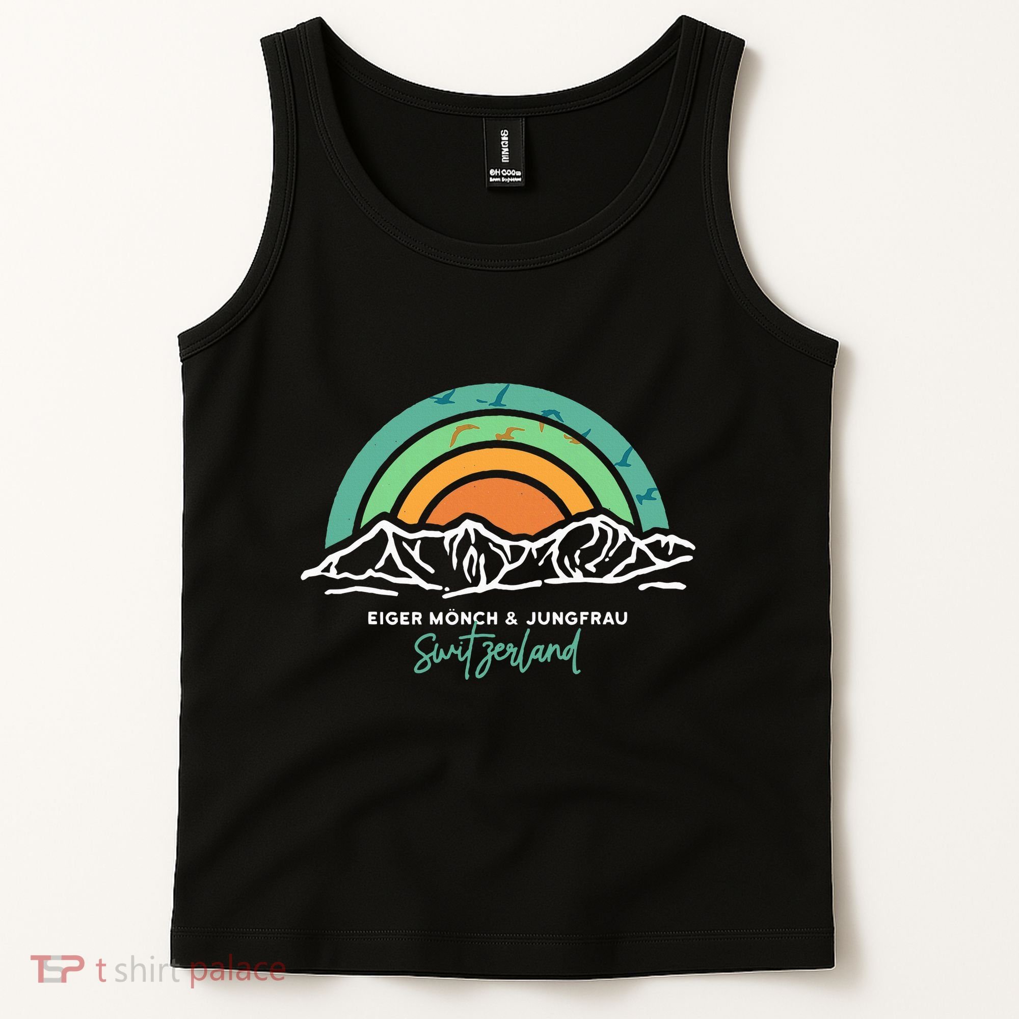 Eiger MöNch Jungfrau Eiger Monk Virgin Mountain Switzerland Tank Top