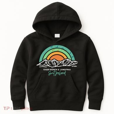 Eiger MöNch Jungfrau Eiger Monk Virgin Mountain Switzerland Kids Hoodie