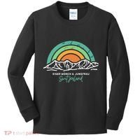Eiger MöNch Jungfrau Eiger Monk Virgin Mountain Switzerland Kids Long Sleeve Shirt thumb 0