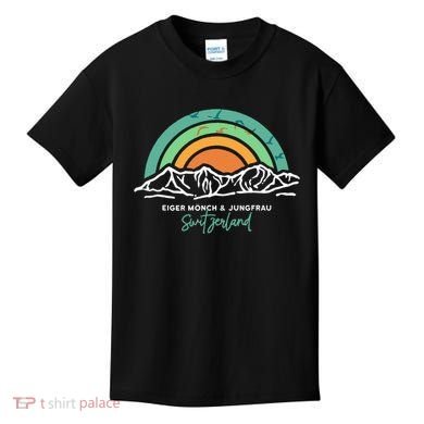 Eiger MöNch Jungfrau Eiger Monk Virgin Mountain Switzerland Kids T-Shirt