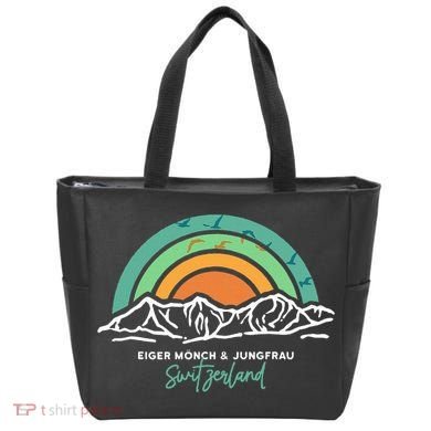 Eiger MöNch Jungfrau Eiger Monk Virgin Mountain Switzerland Tote Bag
