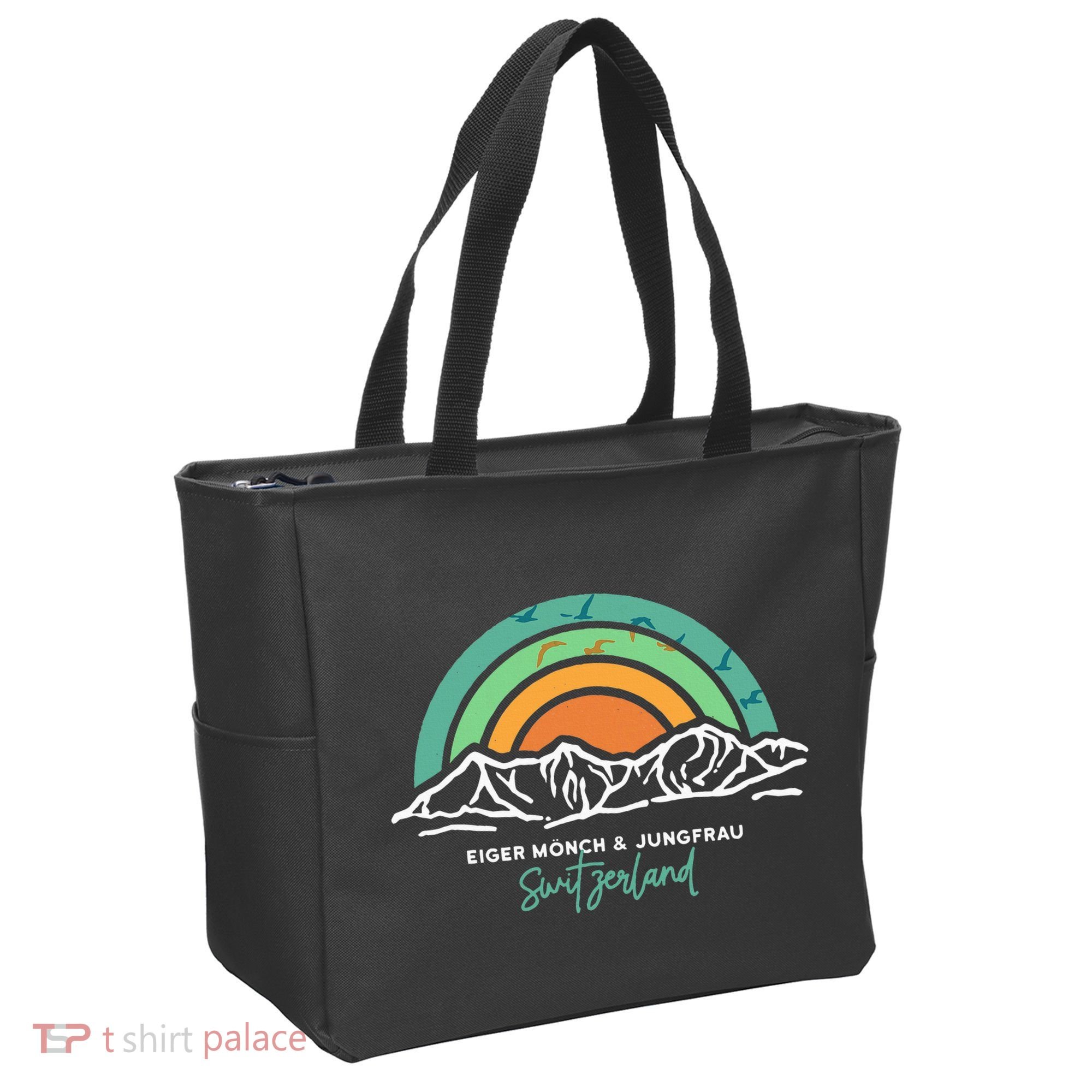 Eiger MöNch Jungfrau Eiger Monk Virgin Mountain Switzerland Tote Bag