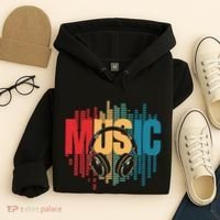 Electronic Music Lover Dj Retro Headphones Hoodie thumb 4