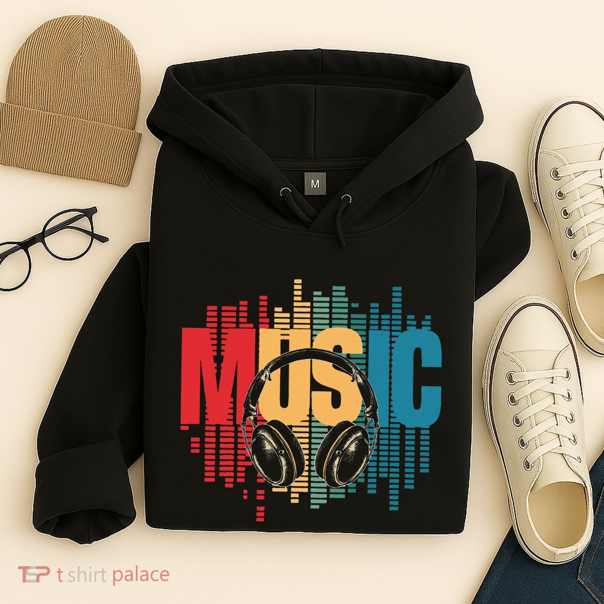 Electronic Music Lover Dj Retro Headphones Hoodie