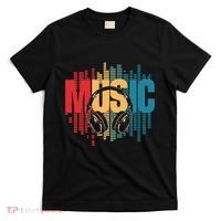 Electronic Music Lover Dj Retro Headphones T-Shirt thumb 0