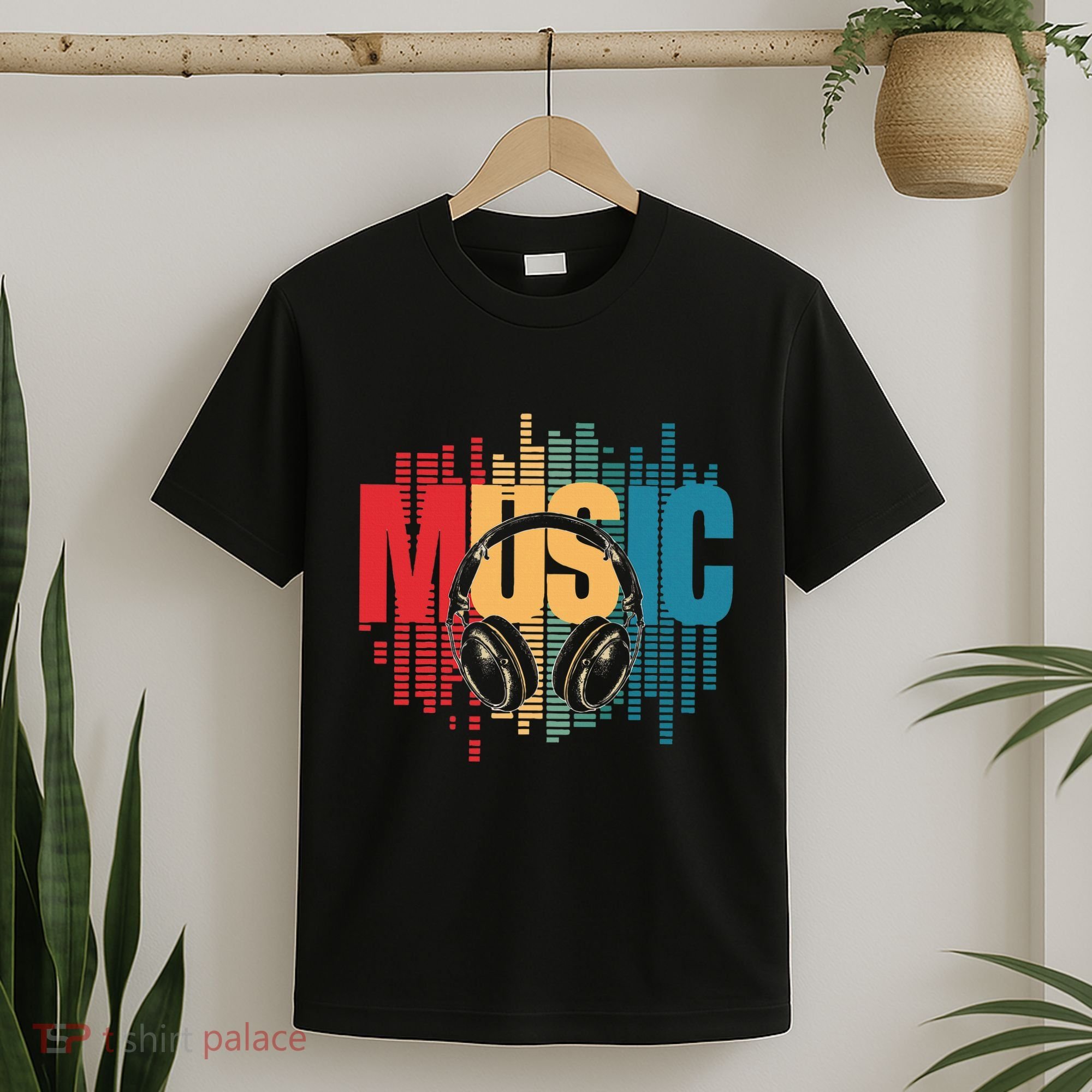Electronic Music Lover Dj Retro Headphones T-Shirt